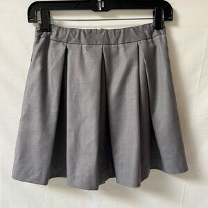 Forever 21 Contemporary Gray Grey Pleated Skirt Size XS